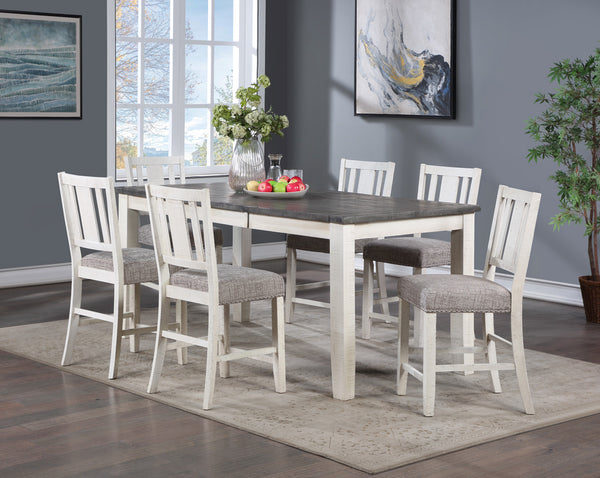 Vilo Home Saratoga 7 Piece Counter Height Farmhouse Dining Set VH8050-7PC VH8050-7PC
