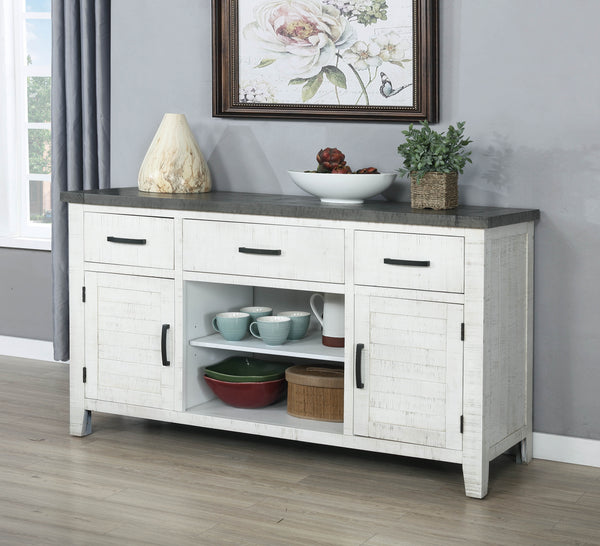 Vilo Home Saratoga 2-Tone Farmhouse Solid Wood Server VH8054 VH8054