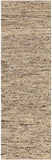 Sawyer SAW-2300 Modern Wool Rug SAW2300-268 Dark Brown, Camel, Charcoal, Taupe, Beige, Cream 100% Wool 2'6" x 8'