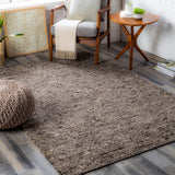 Sawyer SAW-2301 Modern Wool Rug SAW2301-81012 Dark Brown, Camel, Charcoal, Medium Gray, Cream 100% Wool 8'10" x 12'