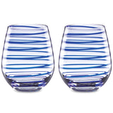 Charlotte Street 2-Piece Stemless Wine Glass Set