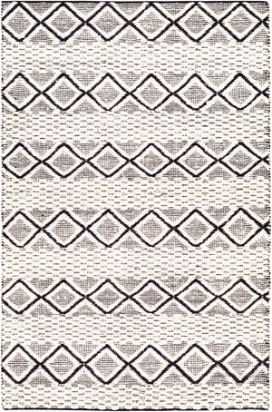Santa Barbara SBB-2301 Global Jute, Cotton Rug SBB2301-81012 Cream, Black 80% Jute, 20% Cotton 8'10" x 12'