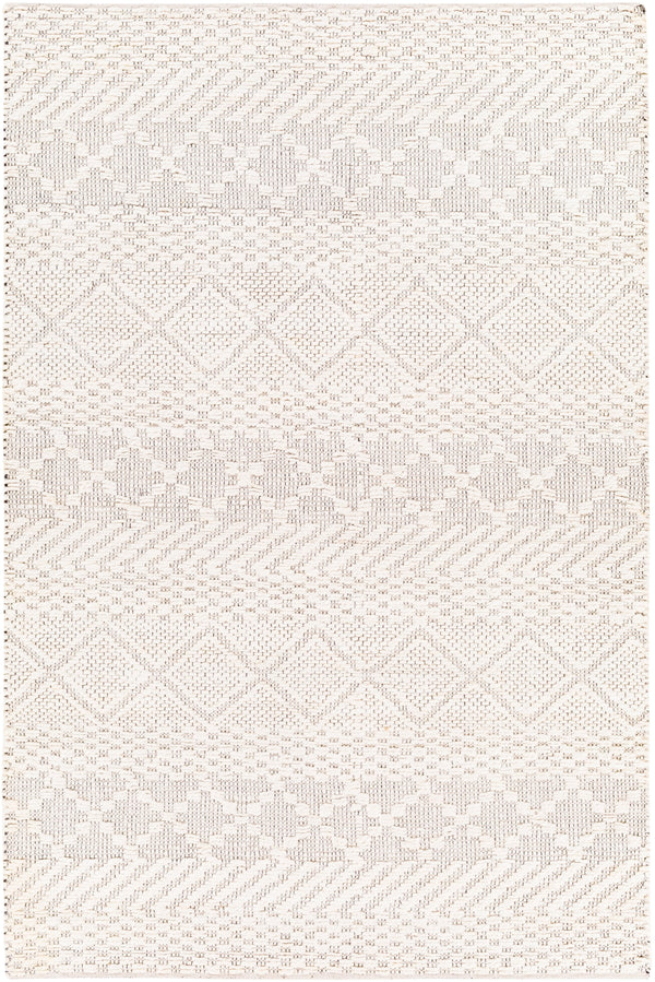 Santa Barbara SBB-2302 Global Jute, Cotton Rug SBB2302-81012 Cream, Black, Beige 80% Jute, 20% Cotton 8'10" x 12'