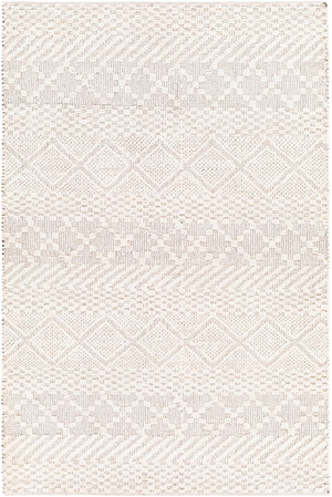 Santa Barbara SBB-2302 Global Jute, Cotton Rug SBB2302-81012 Cream, Black, Beige 80% Jute, 20% Cotton 8'10" x 12'