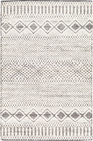Santa Barbara SBB-2303 Global Jute, Cotton Rug SBB2303-81012 Cream, Black 80% Jute, 20% Cotton 8'10" x 12'