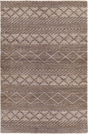 Santa Barbara SBB-2305 Global Jute, Cotton Rug SBB2305-81012 Medium Gray, Beige 80% Jute, 20% Cotton 8'10" x 12'