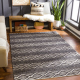 Santa Barbara SBB-2308 Global Jute, Cotton Rug SBB2308-81012 Charcoal, Beige 80% Jute, 20% Cotton 8'10" x 12'