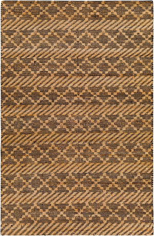 Santa Barbara SBB-2312 Global Jute, Cotton Rug SBB2312-81012 Tan, Black 80% Jute, 20% Cotton 8'10" x 12'