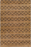 Santa Barbara SBB-2312 Global Jute, Cotton Rug SBB2312-81012 Tan, Black 80% Jute, 20% Cotton 8'10" x 12'