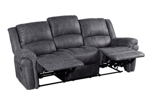 Porter Designs Socorro Contemporary Reclining Sofa Gray 03-180C-01-7625