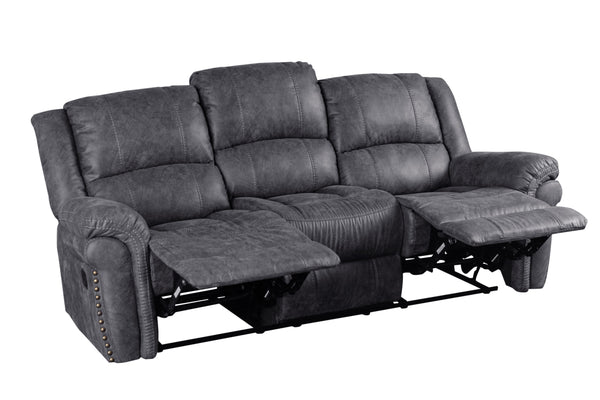 Porter Designs Socorro Contemporary Reclining Sofa Gray 03-180C-01-7625