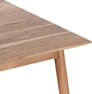 Porter Designs Portola Solid Acacia Wood Transitional End Table Natural 05-108-07-5034