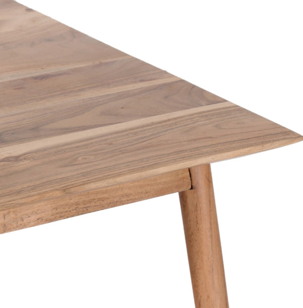 Porter Designs Portola Solid Acacia Wood Transitional End Table Natural 05-108-07-5034