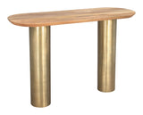 Vuite Mango Wood, Iron Modern Commercial Grade Console Table