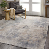 Nourison Rustic Textures RUS05 Painterly Machine Made Power-loomed Indoor Area Rug Beige/Grey 9'3" x 12'9" 99446462084