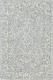 Shelby SBY-1001 Traditional Wool, Viscose Rug SBY1001-913 Denim, Sage, Seafoam, Taupe, Cream 60% Wool, 40% Viscose 9' x 13'