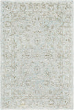 Shelby SBY-1002 Traditional Wool, Viscose Rug SBY1002-913 Emerald, Light Gray, Dark Brown 60% Wool, 40% Viscose 9' x 13'