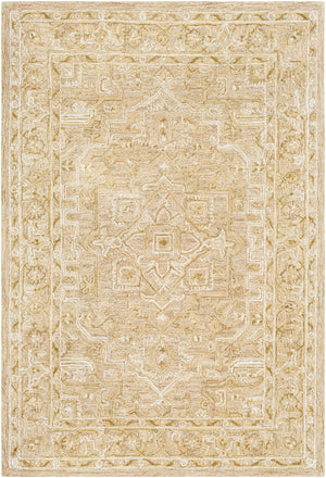 Shelby SBY-1005 Traditional Wool, Viscose Rug SBY1005-913 Olive, Dark Brown, Beige, Medium Gray, Camel 60% Wool, 40% Viscose 9' x 13'