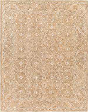 Shelby SBY-1009 Traditional Wool, Viscose Rug SBY1009-913 Sage, Tan, Charcoal, Burnt Orange, Beige 60% Wool, 40% Viscose 9' x 13'