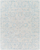 Shelby SBY-1011 Traditional Wool, Viscose Rug SBY1011-913 Sky Blue, Pale Blue, Denim, Medium Gray, Beige 60% Wool, 40% Viscose 9' x 13'