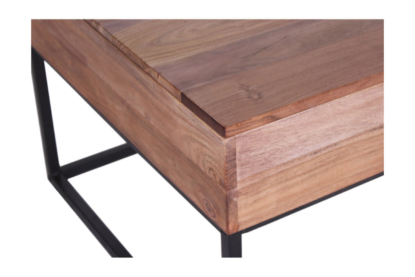 Porter Designs Malmo Solid Wood Lift Top Industrial Coffee Table Natural 05-190-04-1701N