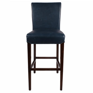 Milton Bar Stool - Stylish Bonded Leather Design with Solid Birch Frame for Modern Home Interiors
