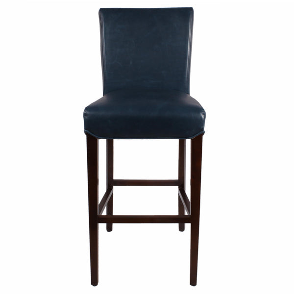 Milton Bar Stool - Stylish Bonded Leather Design with Solid Birch Frame for Modern Home Interiors