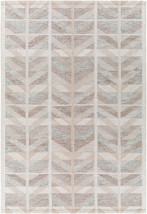 Scandi SCD-2300 Modern Viscose, Wool, Acrylic, Cotton Rug SCD2300-576 Tan, Charcoal, Medium Gray, Light Gray, Beige, Cream 55% Viscose, 25% Wool, 15% Acrylic, 5% Cotton 5' x 7'6"