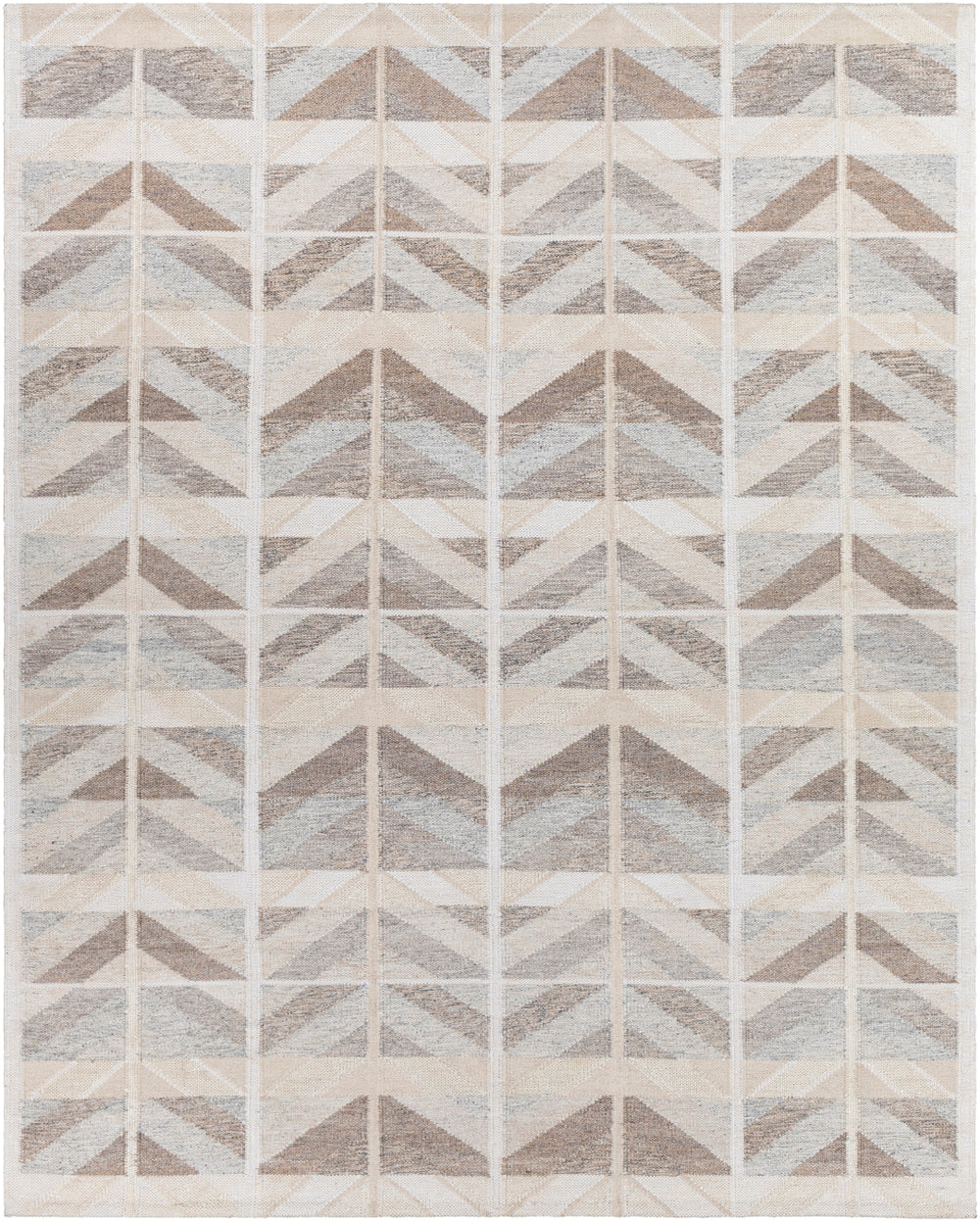 Scandi SCD-2300 Modern Viscose, Wool, Acrylic, Cotton Rug SCD2300-912 Tan, Charcoal, Medium Gray, Light Gray, Beige, Cream 55% Viscose, 25% Wool, 15% Acrylic, 5% Cotton 9' x 12'
