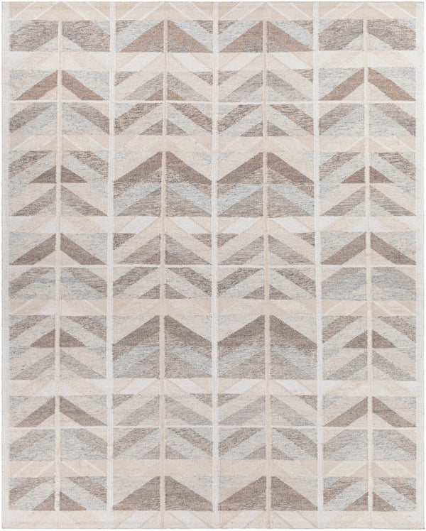 Scandi SCD-2300 Modern Viscose, Wool, Acrylic, Cotton Rug SCD2300-912 Tan, Charcoal, Medium Gray, Light Gray, Beige, Cream 55% Viscose, 25% Wool, 15% Acrylic, 5% Cotton 9' x 12'