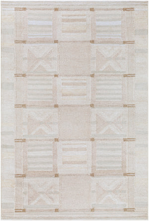 Scandi SCD-2302 Modern Viscose, Linen, Acrylic, Wool Rug SCD2302-576 Tan, Beige, Cream 60% Viscose, 25% Linen, 10% Acrylic, 5% Wool 5' x 7'6"