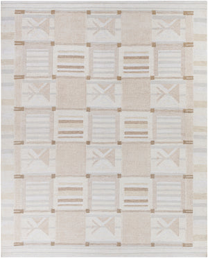 Scandi SCD-2302 Modern Viscose, Linen, Acrylic, Wool Rug SCD2302-912 Tan, Beige, Cream 60% Viscose, 25% Linen, 10% Acrylic, 5% Wool 9' x 12'