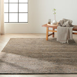 Nourison Calvin Klein Home Mesa MSA01 Handmade Woven Indoor only Area Rug Hematite 5'6" x 7'5" 99446244635