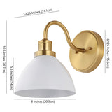 Safavieh Genetta Wall Sconce Gold Iron SCN4070A