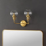 Safavieh Fenris Wall Sconce Satin Brass/Clear Metal SCN4082A