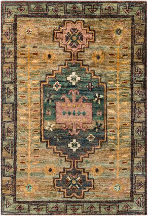 Scarborough SCR-5161 Global Jute Rug SCR5161-81012 Dark Green, Teal, Rose, Saffron, Taupe, Beige 100% Jute 8'10" x 12'