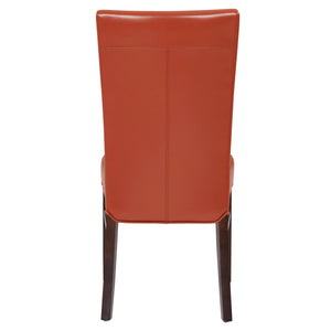 Milton Bonded Leather Dining Chair Set of 2 - Stylish Parsons Accent Chairs for Modern Interiors