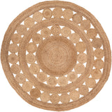 Sundaze SDZ-1008 Cottage Jute Rug SDZ1008-8RD Wheat 100% Jute 8' Round