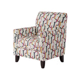 Fusion 702-C Transitional Accent Chair 702-C Fiddlesticks Confetti Accent Chair