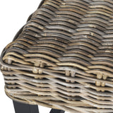 Safavieh Omari Bench Wicker Natural Rattan NC Coating Kubu SEA7014A 683726776604