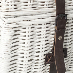 Safavieh Navarro Coffee Table Trunk Rattan White NC Coating Kubu Cotton SEA7022A 683726777632