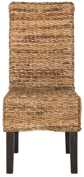 Safavieh - Set of 2 - Avita Dining Chair 18''H Wicker Natural Rattan NC Coating Abaca SEA8012A-SET2 889048020344