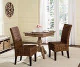 Safavieh - Set of 2 - Avita Dining Chair 18''H Wicker Brown Rattan NC Coating Abaca SEA8012B-SET2 889048020351