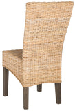 Safavieh - Set of 2 - Ozias Dining Chair 19''H Wicker Natural Rattan NC Coating Kubu SEA8014C-SET2 889048020436