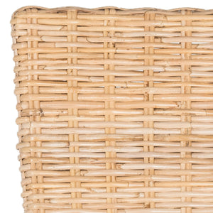 Safavieh - Set of 2 - Ozias Dining Chair 19''H Wicker Natural Rattan NC Coating Kubu SEA8014C-SET2 889048020436