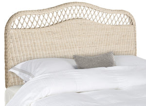 Safavieh Sephina Headboard Full White Washed Rattan Hard Wood SEA8033A-F 889048023703