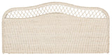 Safavieh Sephina Headboard Full White Washed Rattan Hard Wood SEA8033A-F 889048023703