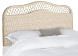 Safavieh Sephina Headboard King White Washed Rattan Hard Wood SEA8033A-K 889048023710