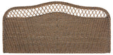 Safavieh Sephina Headboard Full Brown and Multi Rattan Hard Wood SEA8033C-F 889048023758