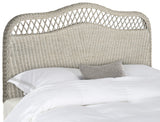 Safavieh Sephina Headboard King Antique Grey Rattan Hard Wood SEA8033D-K 889048023789